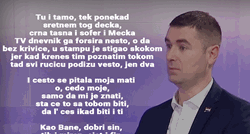 Morate čuti Balaševićevu pjesmu koju zna HDZ-ovac: "Crna tašna, šofer, TV ga forsira"