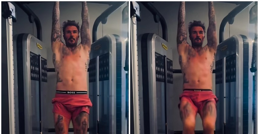 David Beckham objavio snimku na kojoj vježba bez majice, fanovi na aparatima