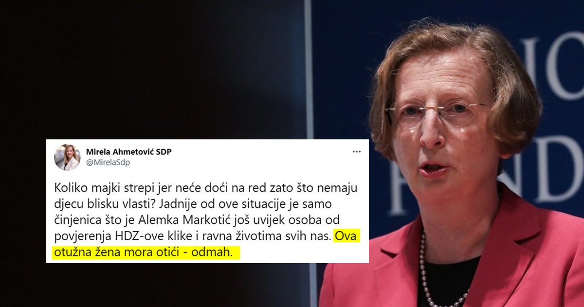 Reakcije na priznanje Alemke Markotić: "Ova otužna žena mora otići - odmah"