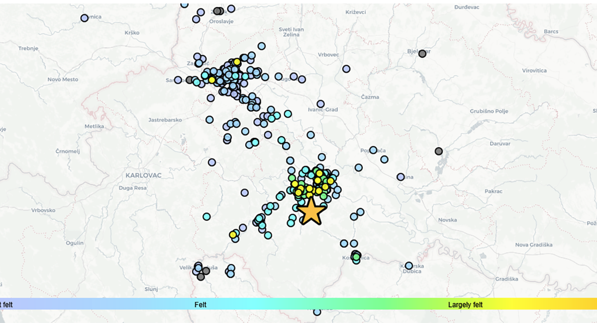 Potres 3.7 zatresao sisačko područje