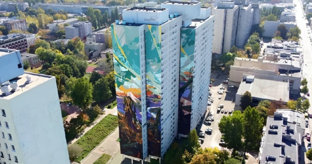 Witcher u Poljskoj je najveći mural na svijetu. Inspiriran je slikom iz 1818. godine