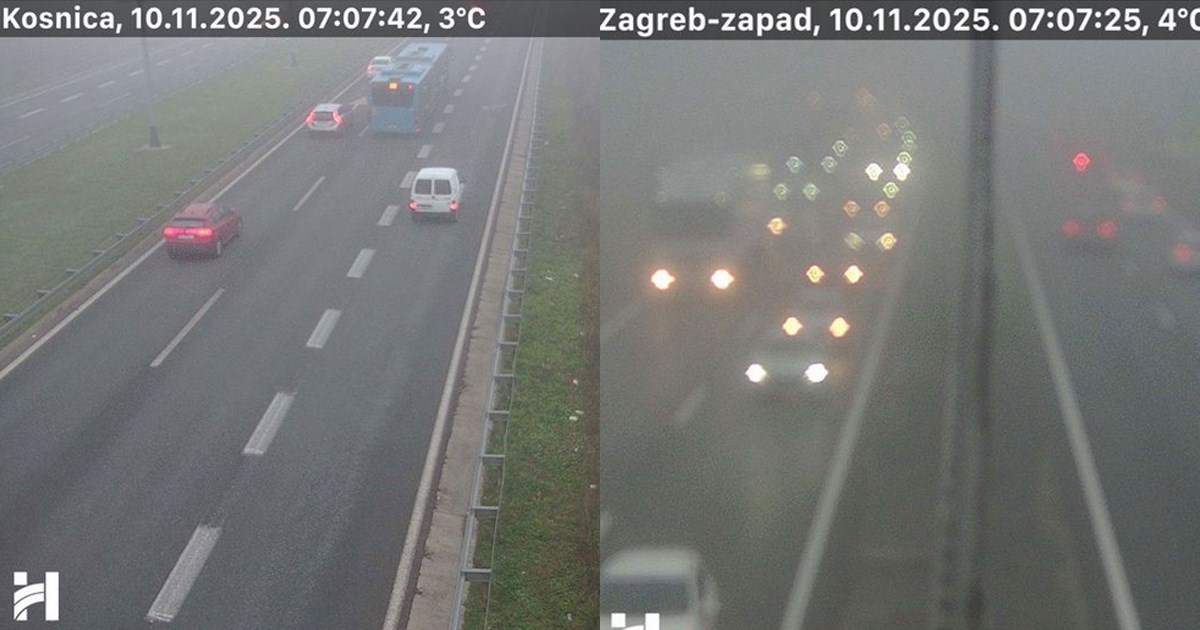 Jak vjetar na magistrali, kod Zagreba opet kilometarska kolona