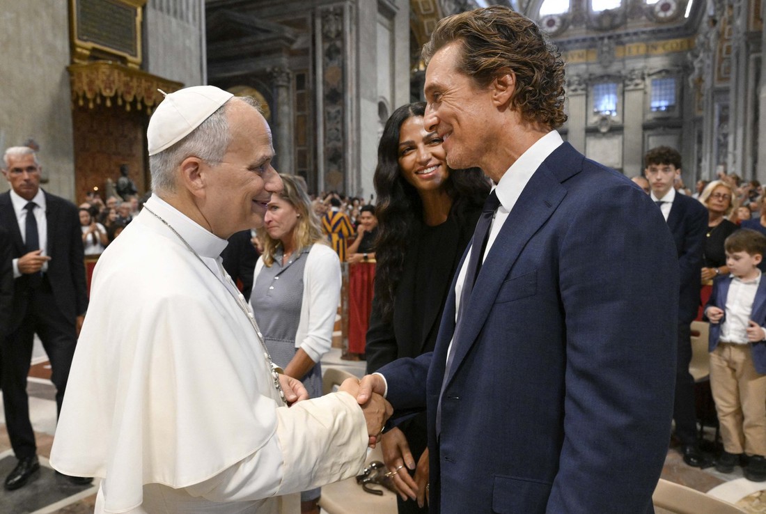 Matthew McConaughey i supruga Camila susreli se s papom Lavom u Vatikanu