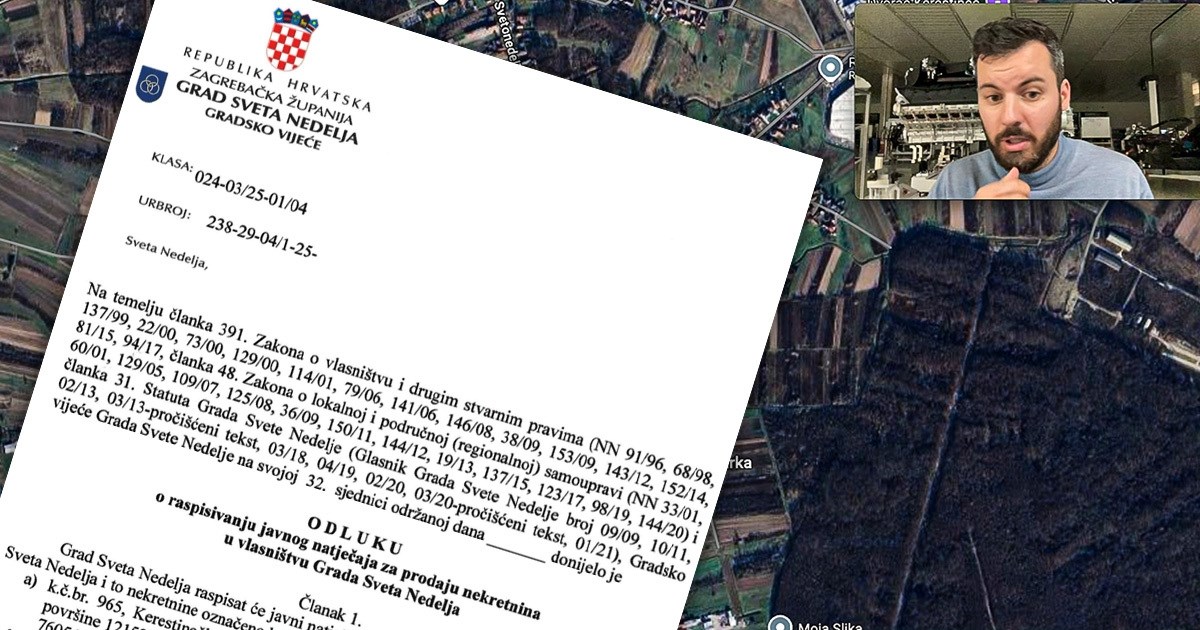 Tek je raspisan javni natječaj, a Rimac već priča o svojoj zemlji