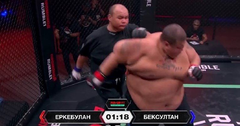 VIDEO Evo što se dogodi kad borac od 240 kilograma uđe u oktogon