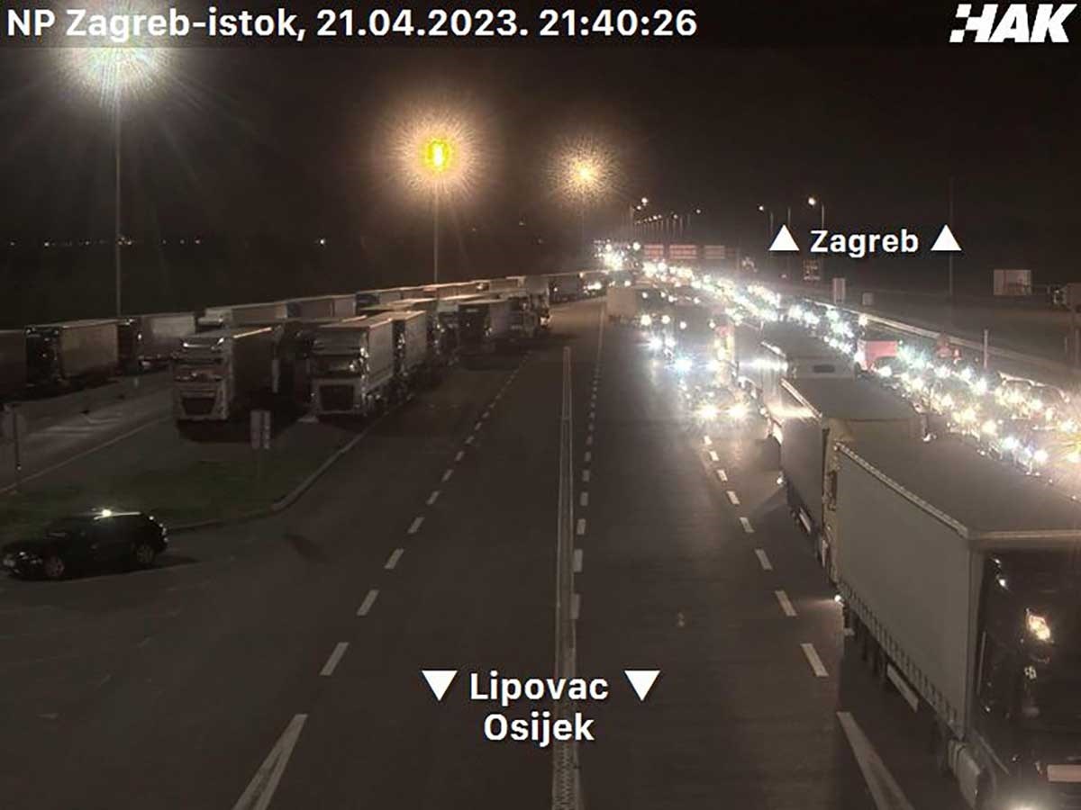 FOTO Kolona na A3 od Dugog Sela prema Lipovcu je 3 kilometra