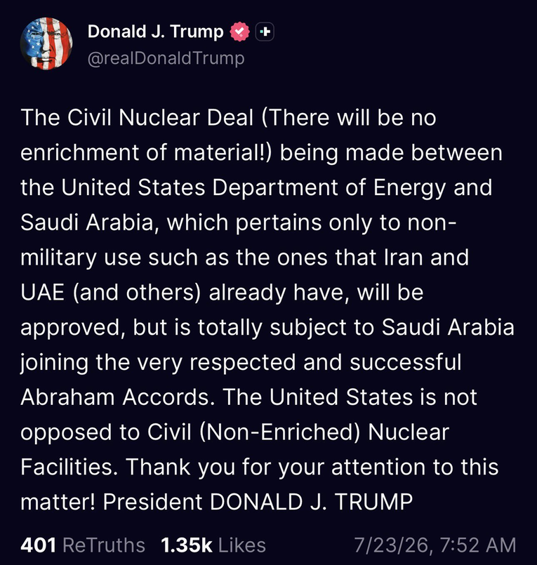 Trump: Nema nuklearnog sporazuma ako se Saudijci ne pridruže Abrahamovim sporazumima