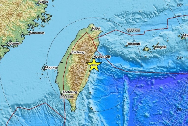 Tajvan uzdrmala serija potresa. Najjači imali magnitudu 6.3 i 6.0