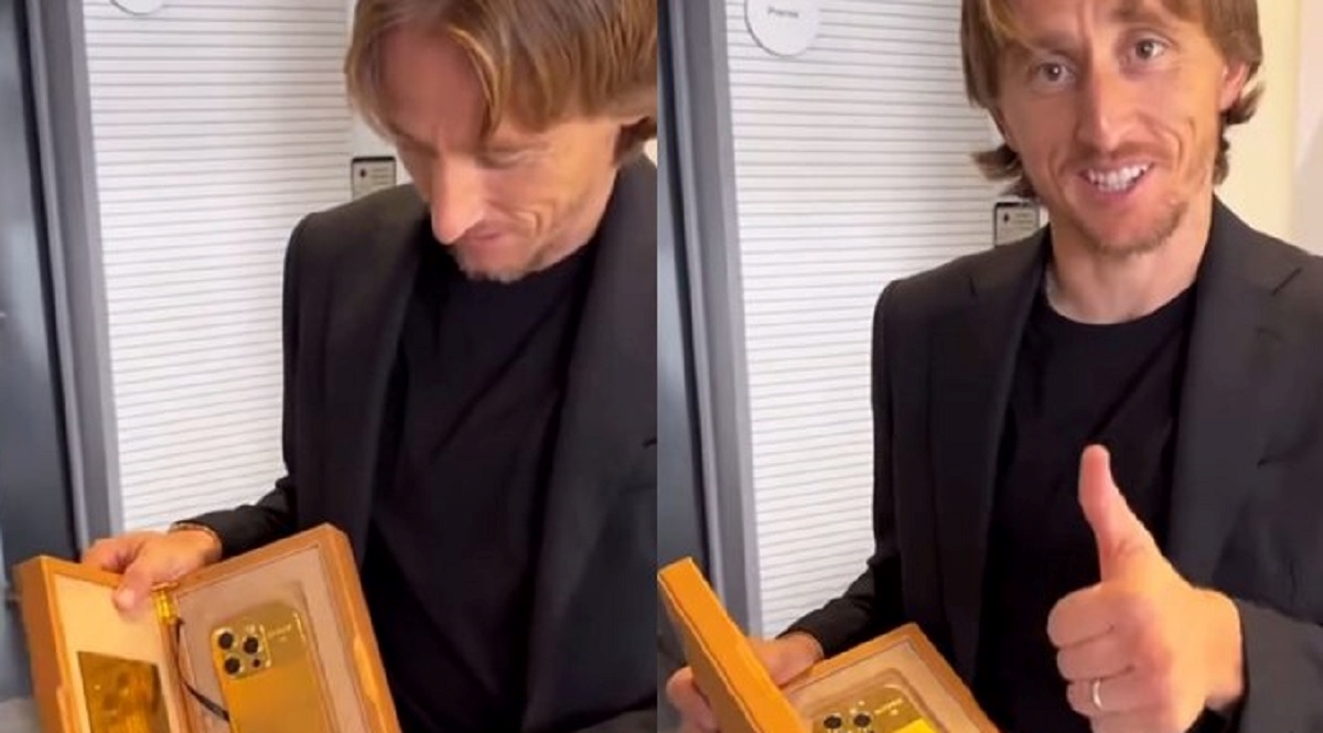Modrić dobio pozlaćeni mobitel. Košta 6 tisuća eura