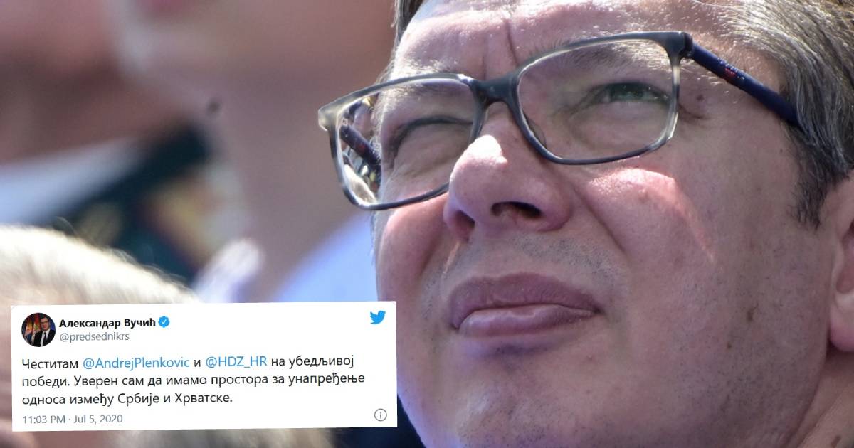 Vučić čestitao Plenkoviću