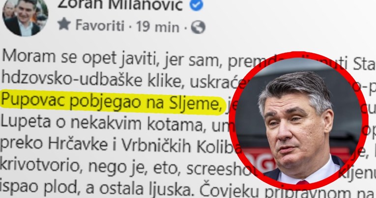 Milanović Pupovcu: Pobjegao si na Sljeme, na ulicu ne smiješ. Napakirao si mi