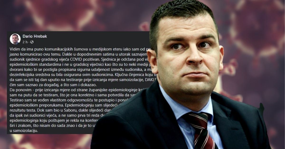 Hrebak: Novim testiranjem ću dokazati nevinost, sve što se širi mrežama je fake news