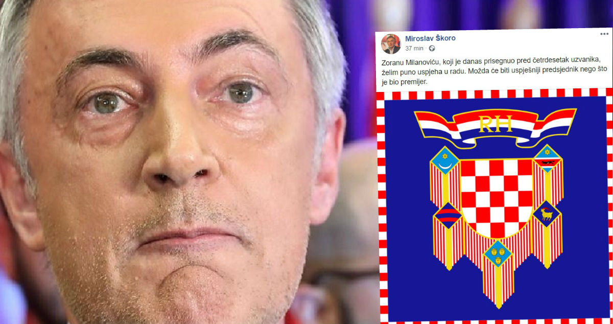 Škoro čestitao Milanoviću pa ga bocnuo