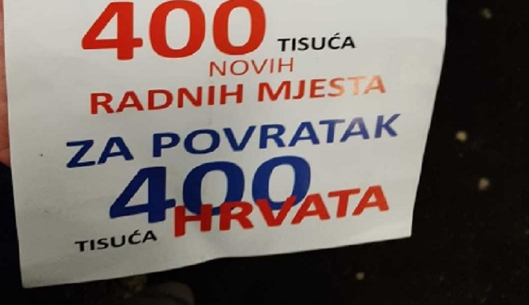 Letak Nedjeljka Babića: 400 milijardi eura investicija, 400.000 radnih mjesta...