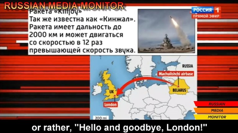Putinov voditelj: Naše rakete začas stignu do Britanije. 9 minuta i - zbogom, London