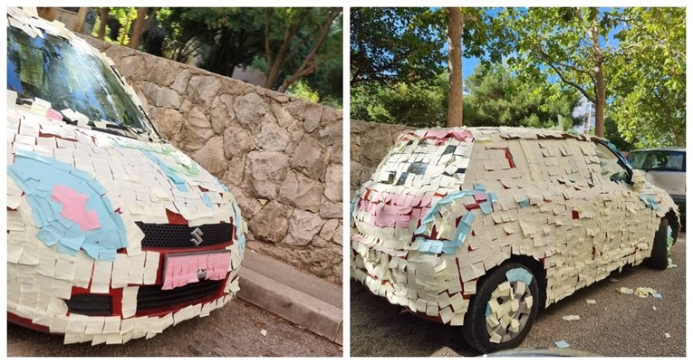 "Nekome je zaista dosadno": Pogledajte što su u Splitu napravili nepoznatom vozaču