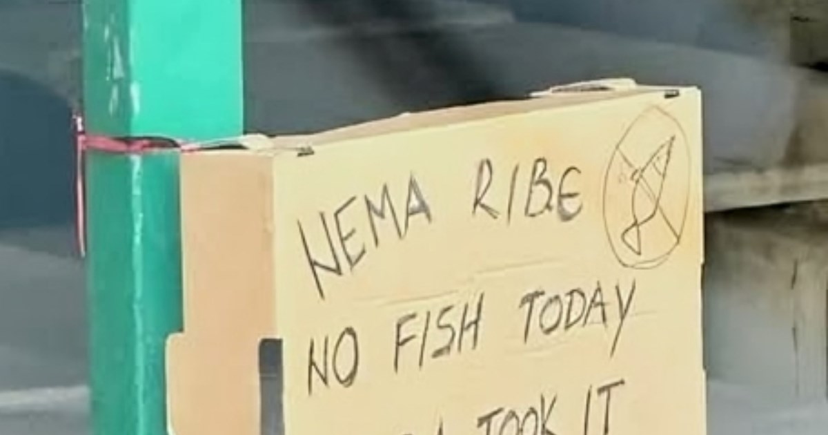 Natpis na tržnici u Dalmaciji je hit, netko se jako potrudio objasniti da nema ribe