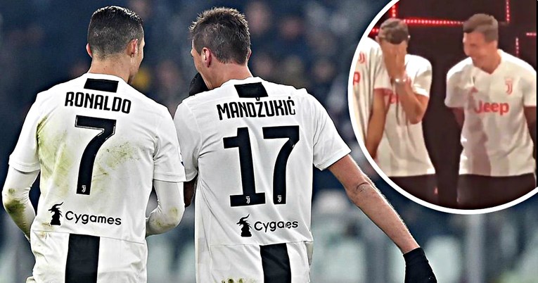 Mandžukić i Ronaldo umirali od smijeha na predstavljanju novog dresa
