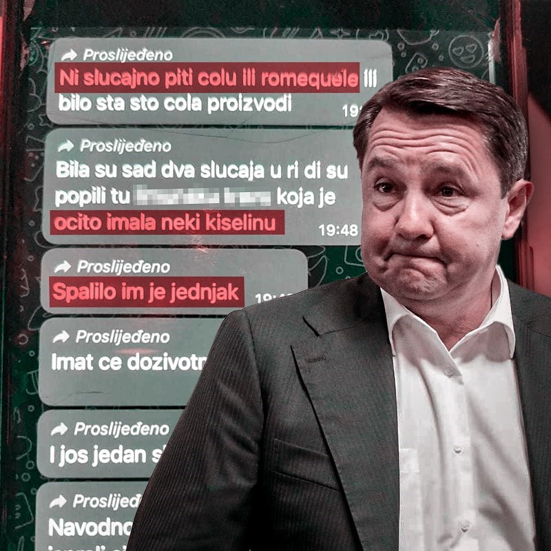 Inspektori su danima znali da je čovjeku spaljen jednjak od pića. Šutjeli su