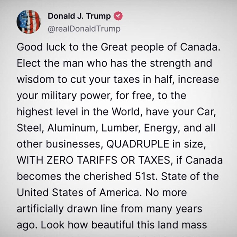 Trump poslao poruku Kanađanima na dan izbora