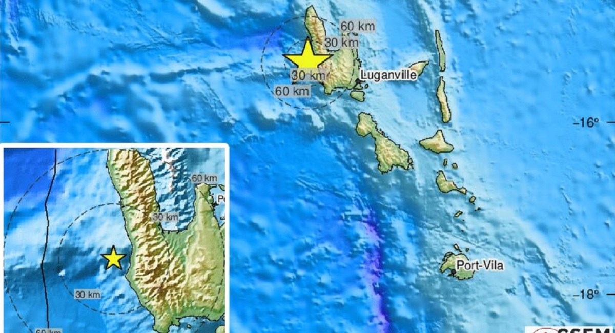 Potres magnitude 6.4 pogodio otočje Vanuatu u Pacifiku