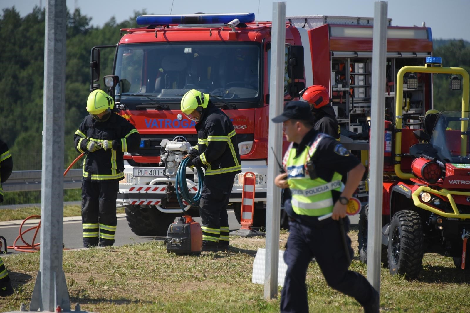 Zapalio se auto na Istarskom ipsilonu