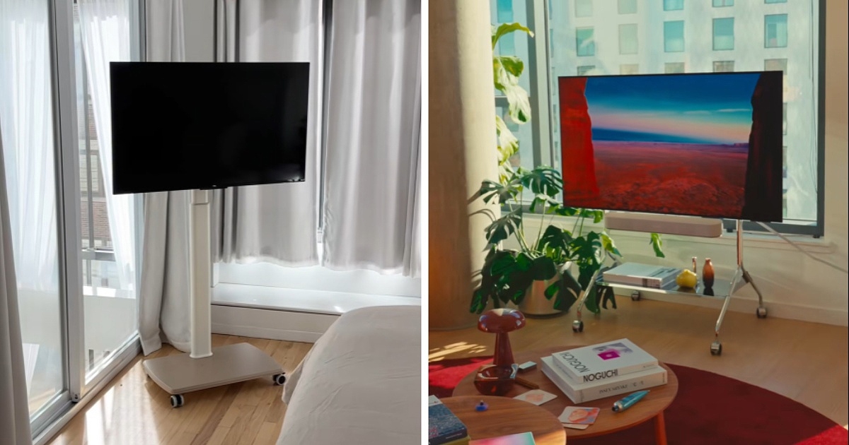 Pokretni stalci za TV sve su veći hit na TikToku, posebno u malim stanovima