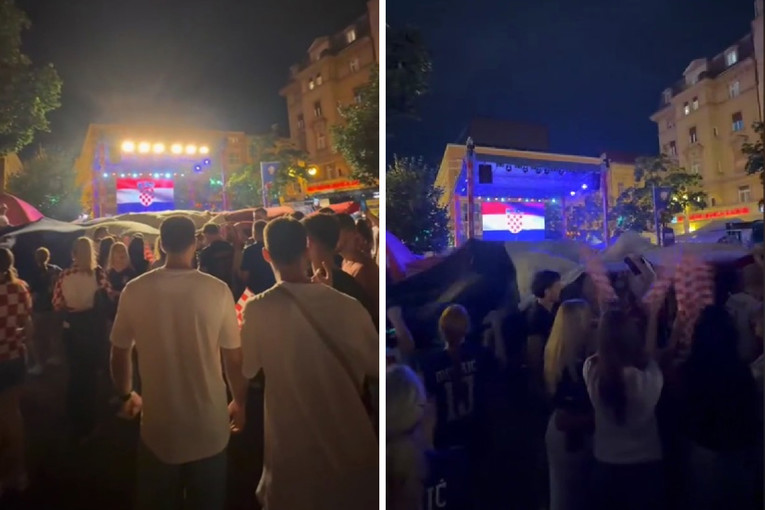Uoči utakmice na Cvjetnom trgu pjevala se pjesma "Geni kameni"