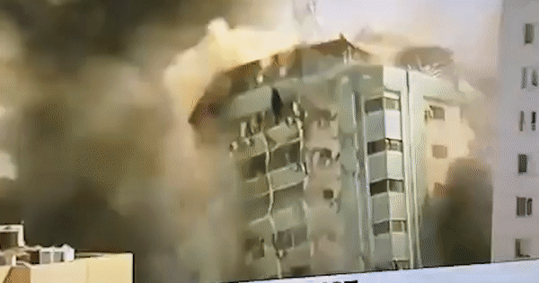 VIDEO Izrael srušio toranj u kojem su uredi svjetskih medija: "Trčali smo s 11. kata"