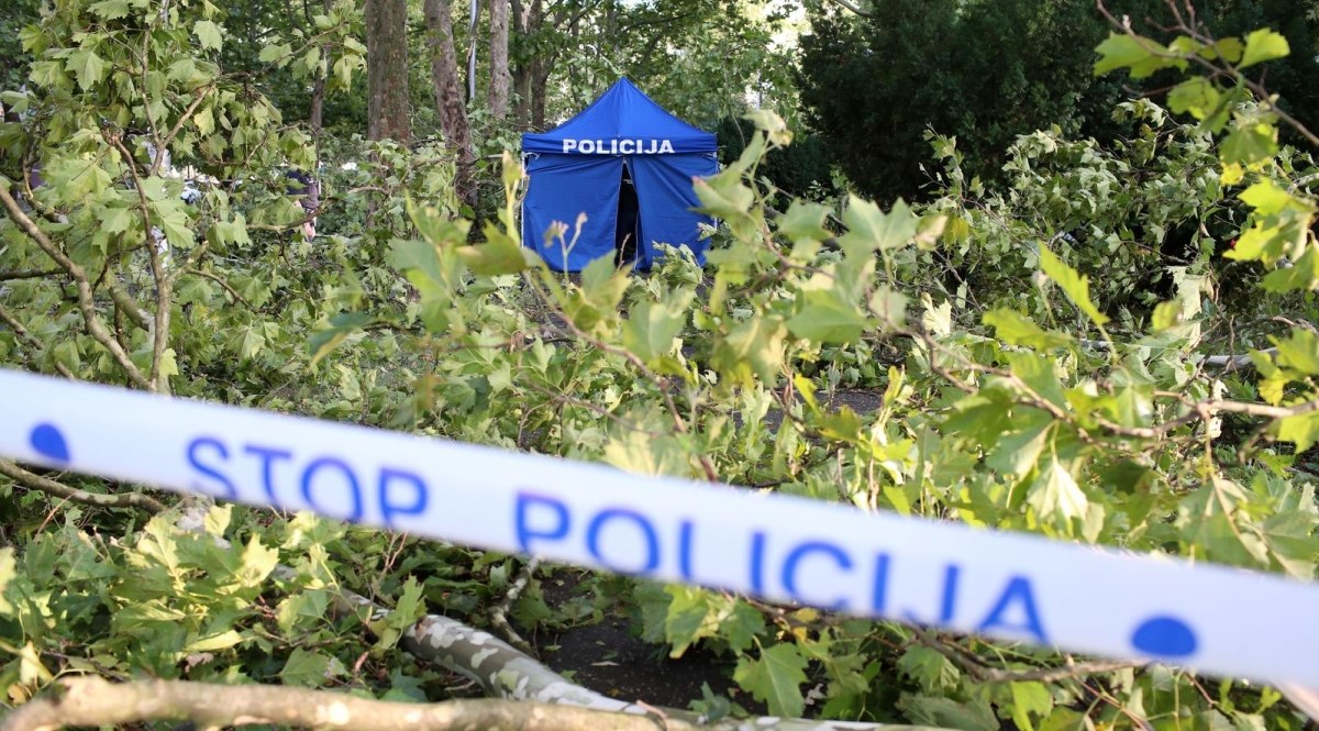 U Zagrebu poginuli pješak i vozač, na njih pala stabla. Čovjek ozlijeđen u padu krana