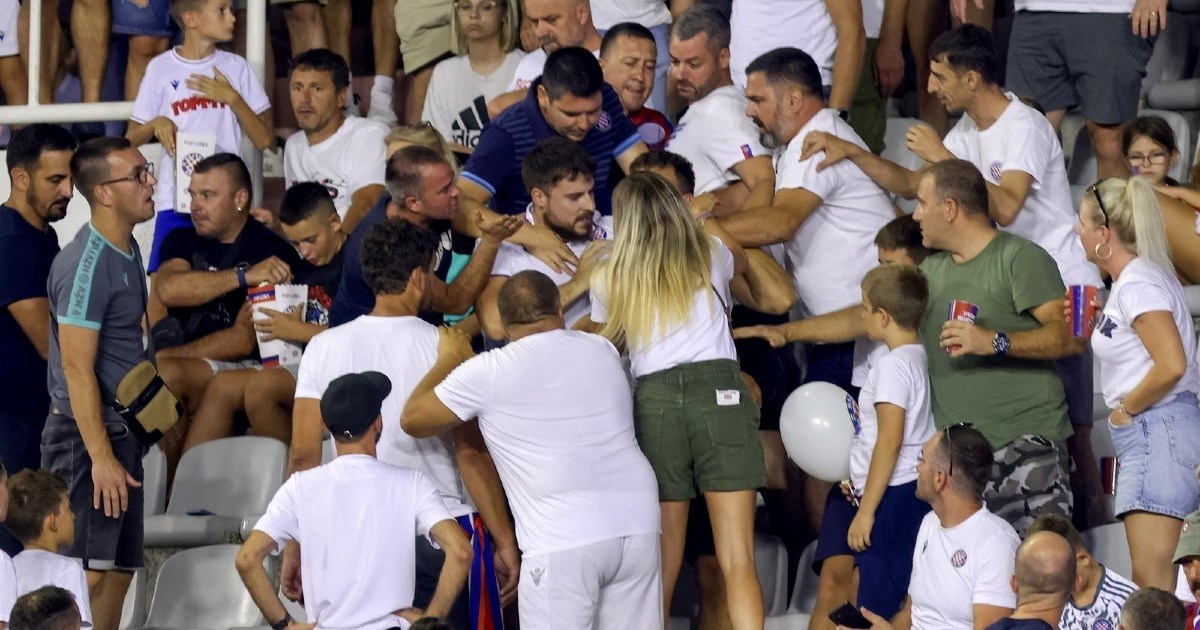 VIDEO Na dječjoj tribini Poljuda došlo do naguravanja. Reagirala policija