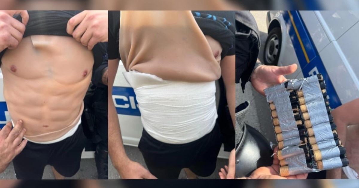 Ispod majice sakrio 40 bengalki, pokušao ući na Poljud. Policija objavila fotografije