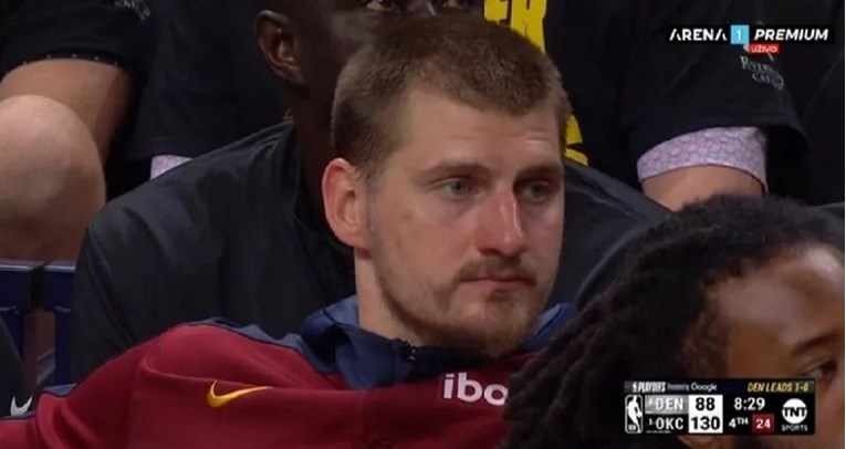 Pogled Nikole Jokića nakon isključenja usred debakla je viralan