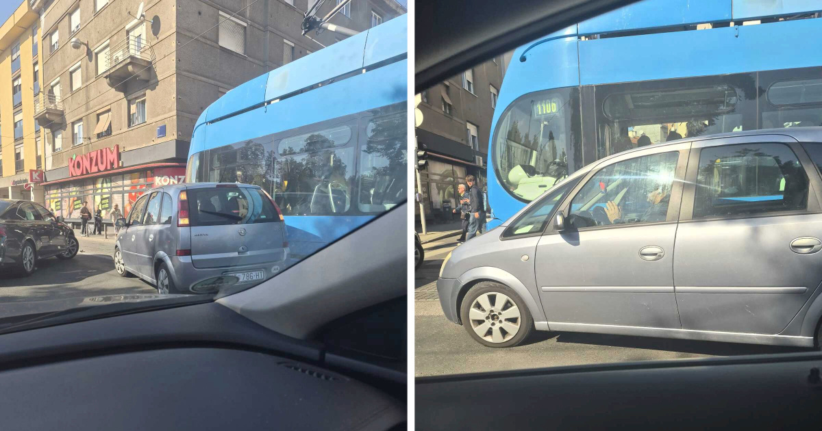 FOTO Sudar auta i tramvaja u centru Zagreba