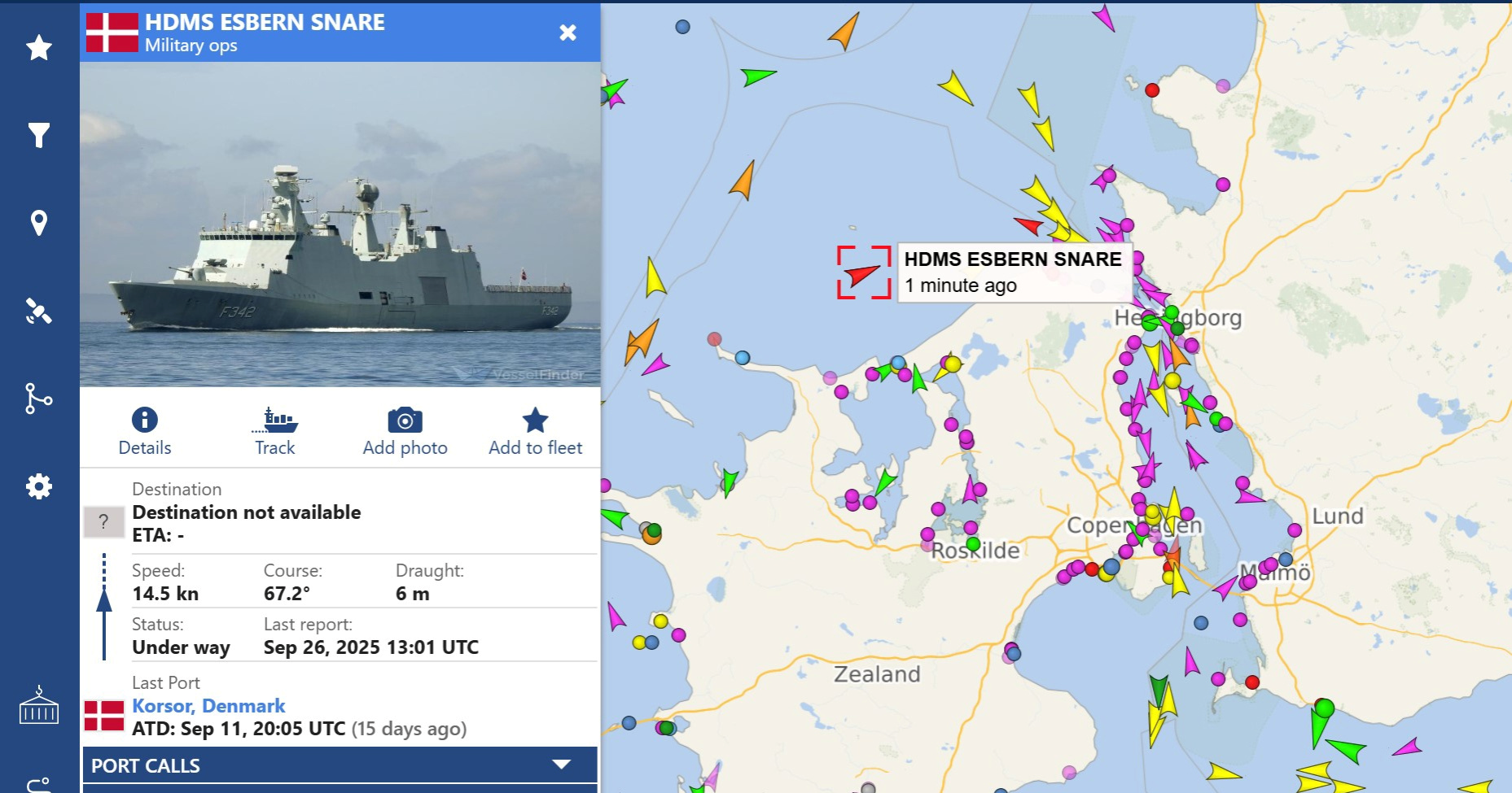 Danska zbog dronova u patrolu poslala jedan od svojih najvećih ratnih brodova