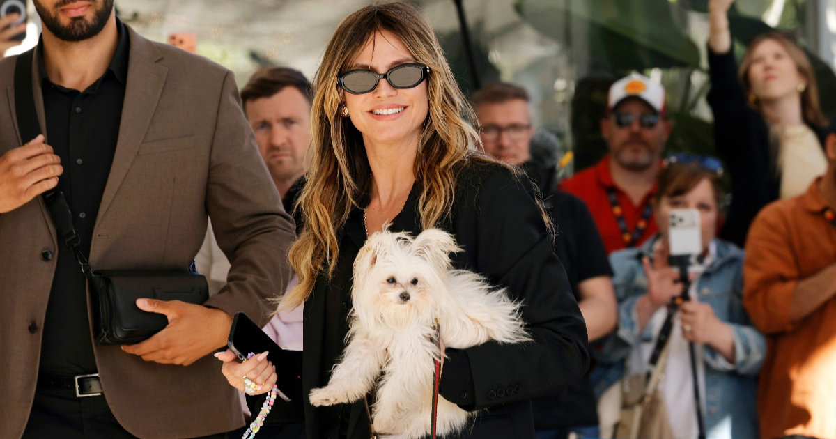 Heidi Klum stigla u Cannes u ležernom izdanju i povela svog psića