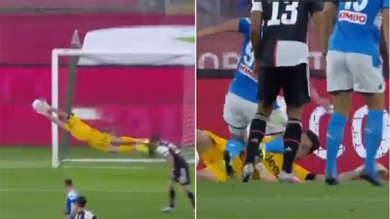 Čudesni Buffon u istoj akciji spašava gol nogom, rukom i glavom