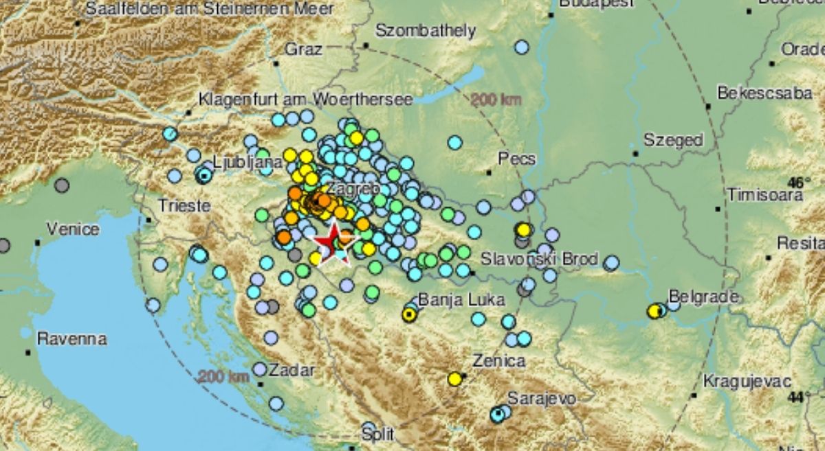 Tijekom popodneva i večeri još sedam potresa magnitude 3 ili veće