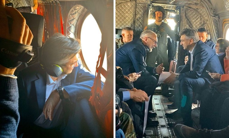 Plenković letio iznad granice s tisućama migranata, objavio slike iz helikoptera