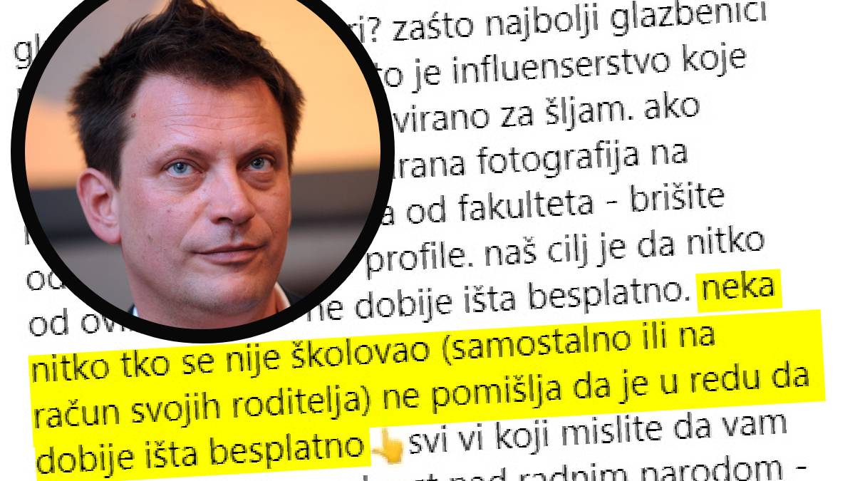 Matanić napada influencericu jer nema diplomu - on je studirao 15 godina