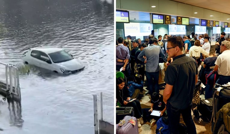 Ogromna kiša u Barceloni potopila ceste, otkazani letovi. Hrvatica: Stanje je ružno