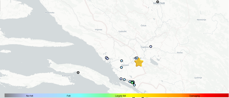 Potres jačine 2.7 kod Metkovića