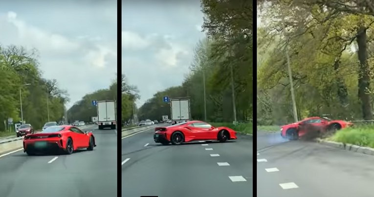 VIDEO Evo koliko je potrebno da se novim Ferrarijem sleti s ceste