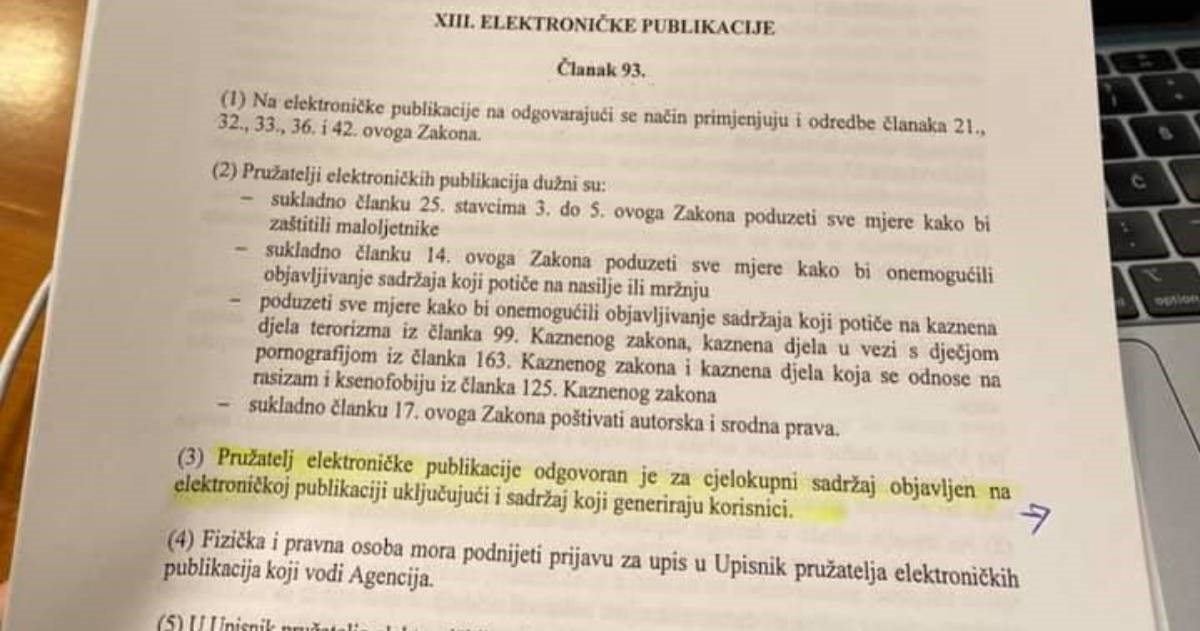 HDZ gura zakon koji bi mogao dovesti do gašenja komentara na portalima