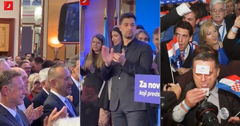 VIDEO HDZ-ovci ushićeno viču POBJEDA nakon potopa Primorca, a nema alkohola u stožeru