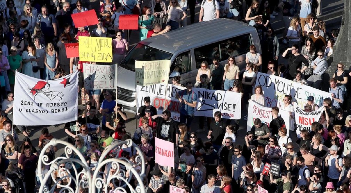 Zdravi dio hrvatskog društva danas je bio na prosvjedima za prava žena