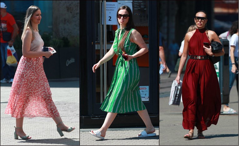 FOTO Moda na zagrebačkim ulicama: Haljine raznih boja, uzoraka i dužine