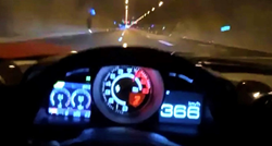 Ferrarijem jurio kroz tunel preko 360 km/h