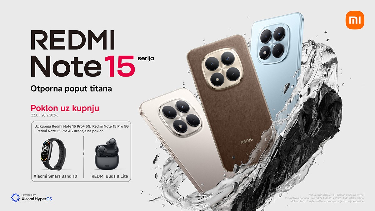 Xiaomi predstavio REDMI Note 15 seriju: Titan otpornost i napredne značajke kamere