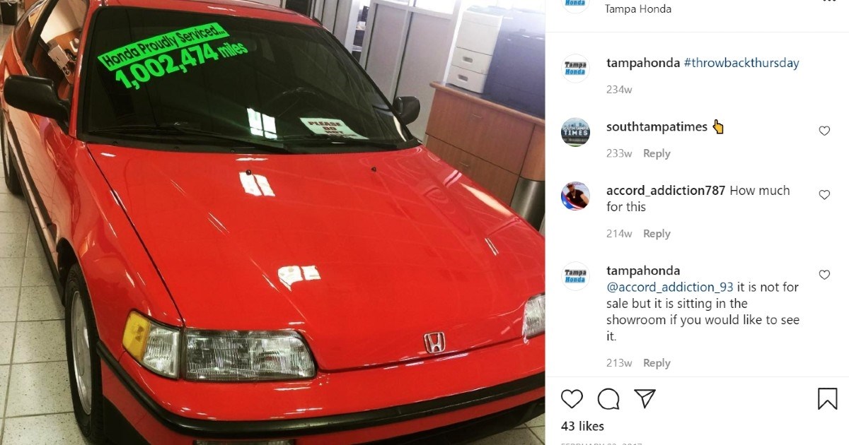 Ova Honda je prešla više od 1.6 milijuna kilometara